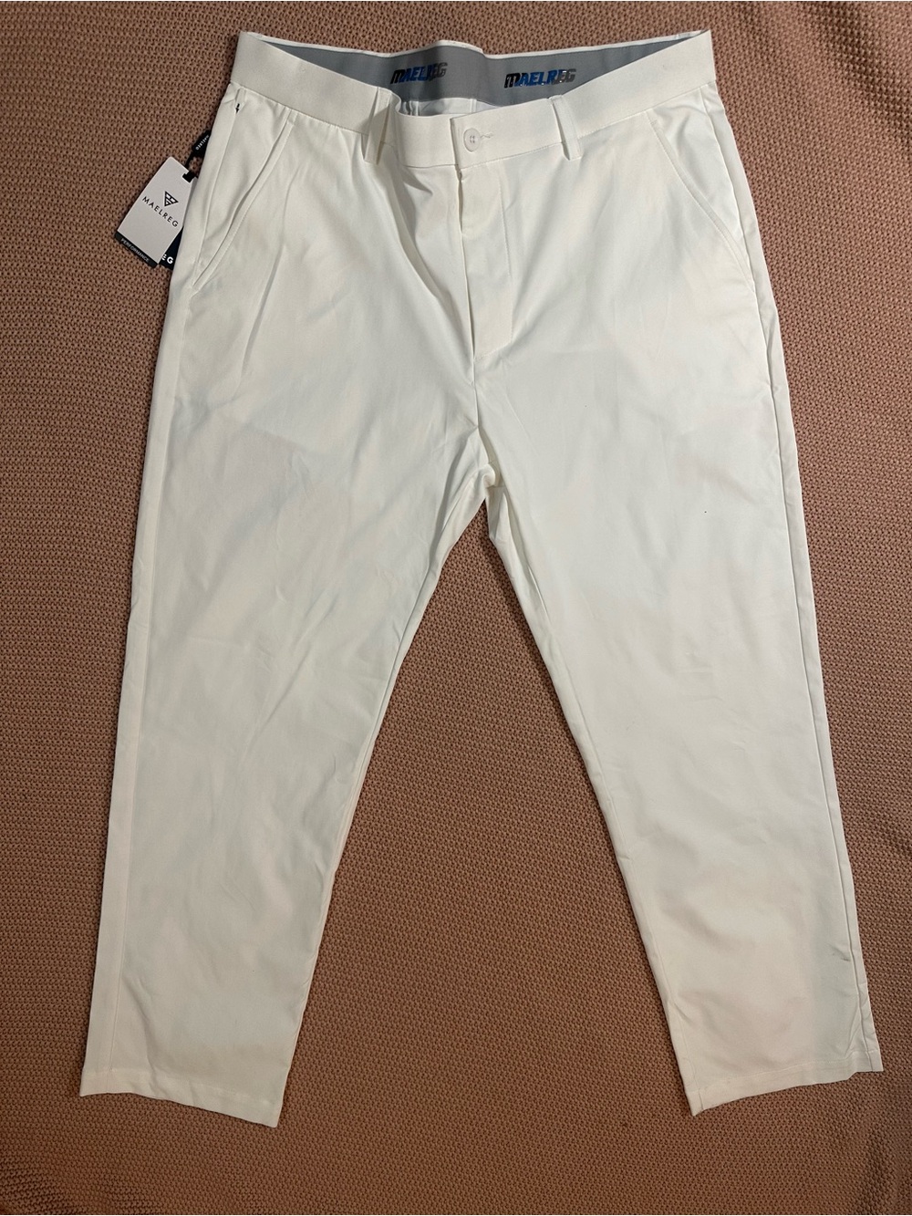 MAELREG Men’s Performance golf pants white 36x30